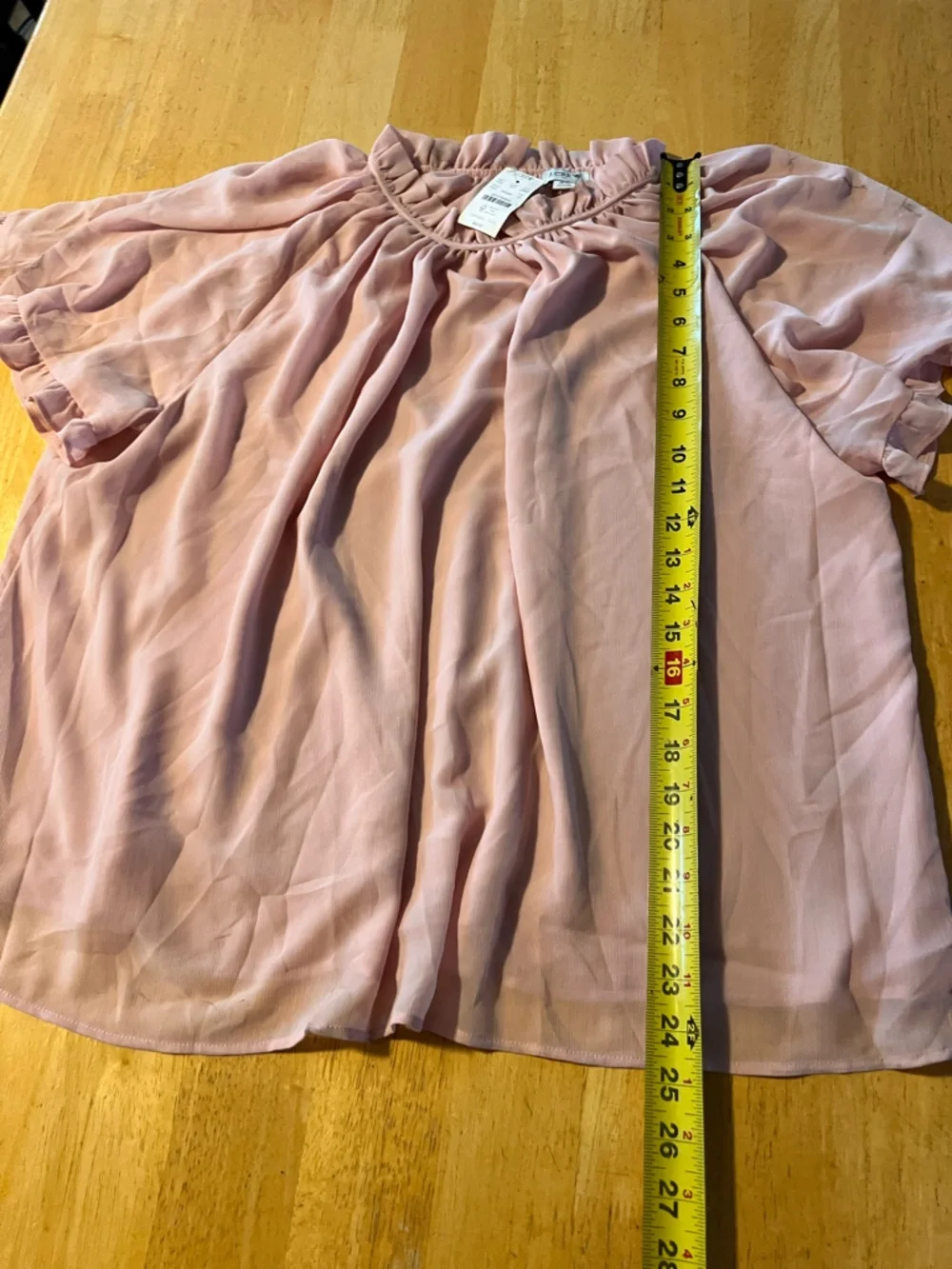 J. Crew Dusty Rose Ruffle Blouse